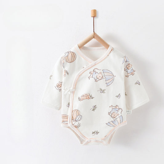 100% Cotton Long Sleeve Bodysuit - Elephant - Organic Cotton Clubs