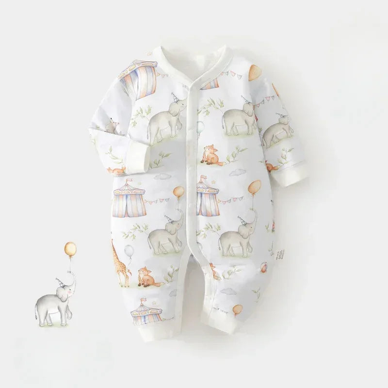100% Cotton Long Sleeve Quilted Romper - Bunny - Organic Cotton Clubs
