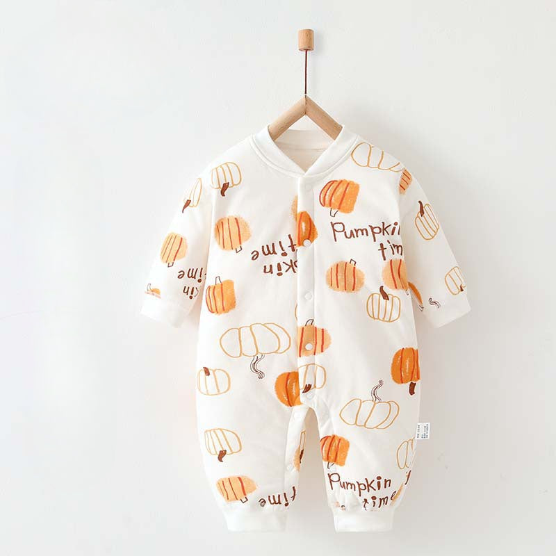 100% Cotton Long Sleeve Quilted Romper - Bunny